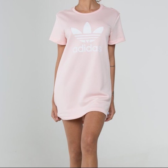 adidas Dresses & Skirts - adidas Originals Trefoil Tee Dress (Icy Pink)